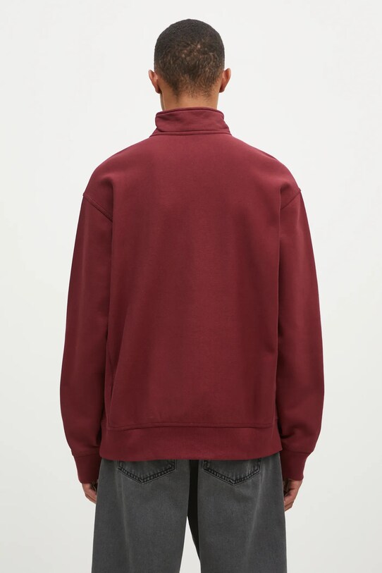 Abbigliamento Carhartt WIP felpa Half Zip American Script Sweat I027014.2BYXX granata