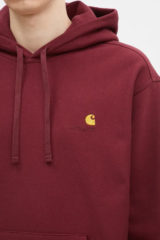 Carhartt WIP hooded sweatshirt American Script Sweat I028279.2BYXX maroon