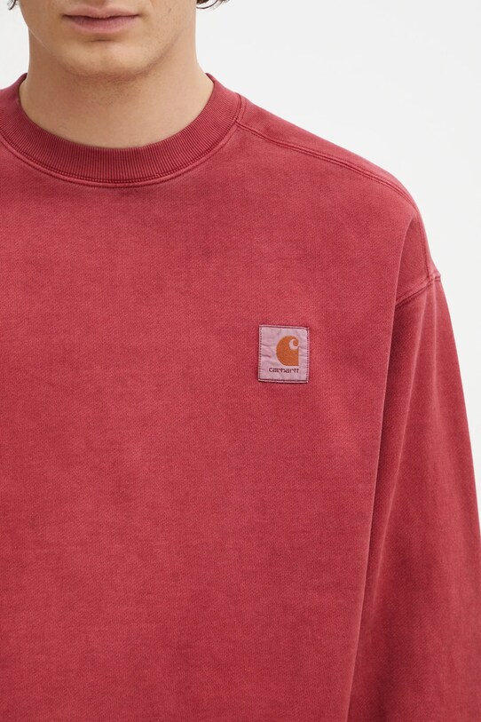 Carhartt WIP cotton sweatshirt Vista Sweat red I029522.H8GD