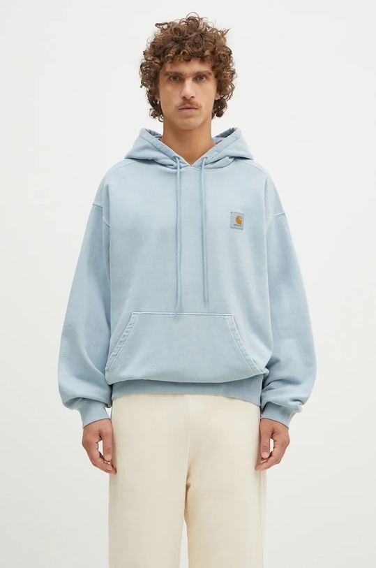 Carhartt WIP cotton sweatshirt Hooded Vista Sweat cotton blue I029523.2BSGD