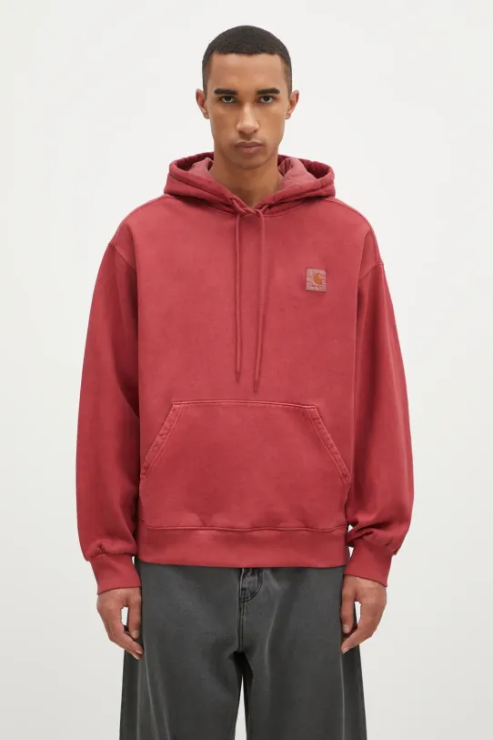 Carhartt WIP cotton sweatshirt Hooded Vista Sweat cotton red I029523.H8GD