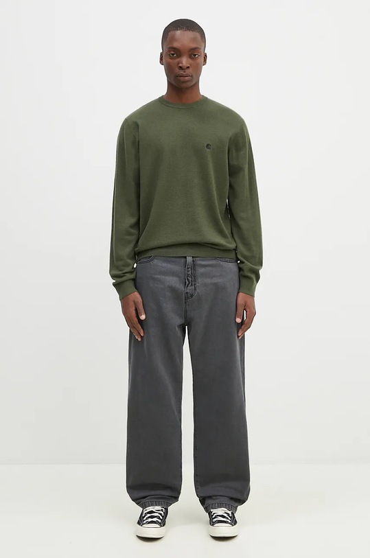 Carhartt WIP woolen jumper Madison Sweater green I030841.2EOXX