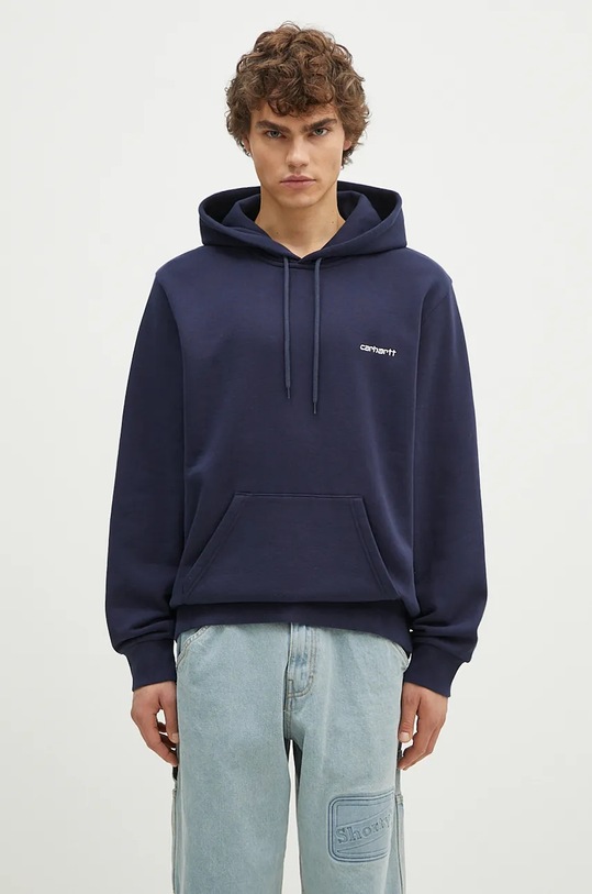 Carhartt WIP sweatshirt Hooded Script Embroidery Sweat other navy I033658.2AHXX