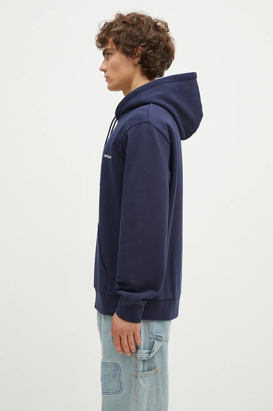 Carhartt WIP sweatshirt Hooded Script Embroidery Sweat I033658.2AHXX navy AW24