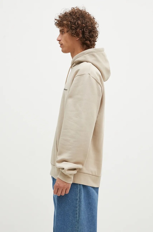 Carhartt WIP sweatshirt Hooded Script Embroidery Sweat I033658.AWXX beige AW24