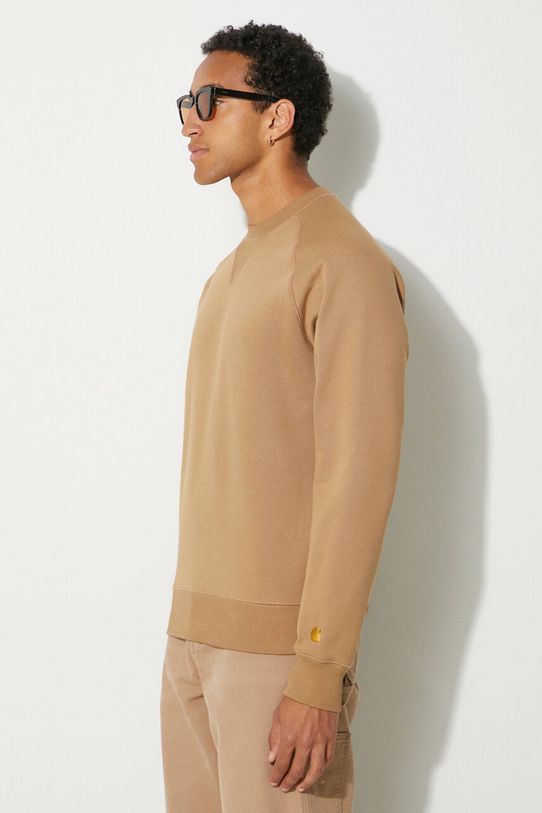 Μπλούζα Carhartt WIP Chase Sweat μπεζ I033660.2GQXX