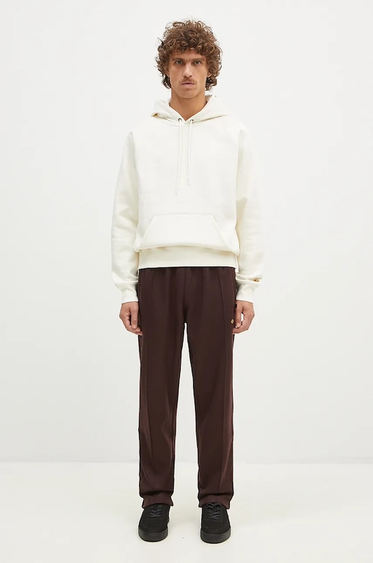 Mikina Carhartt WIP Hooded Chase Sweat I033661.0SHXX béžová