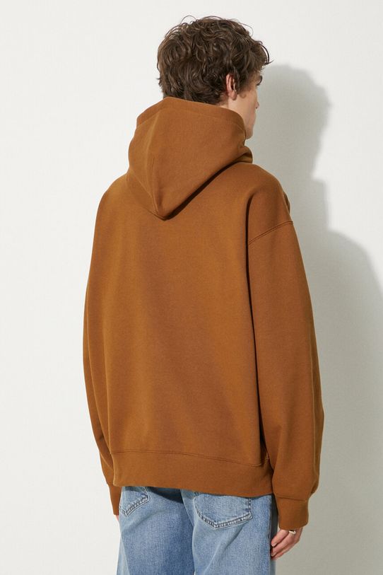 Μπλούζα Carhartt WIP Hooded Brown Ducks Sweat I033930.HZXX καφέ AW24