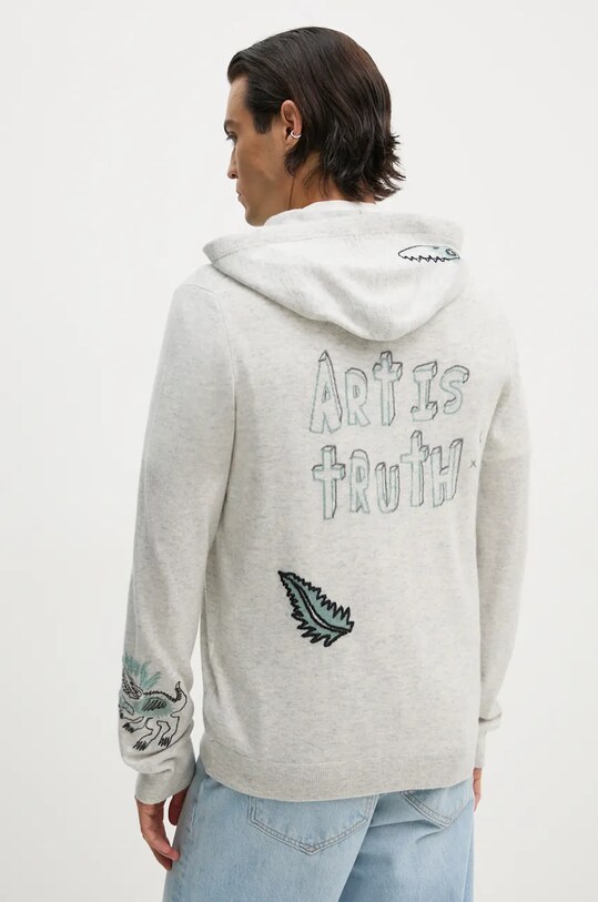 Одежда Шерстяной кардиган ZADIG&VOLTAIRE KMCA00231 серый