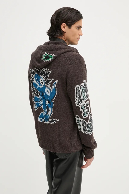 Vuneni kardigan ZADIG&VOLTAIRE vuna smeđa KMCA00224