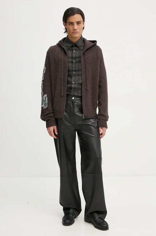 Vuneni kardigan ZADIG&VOLTAIRE KMCA00224 smeđa AW24