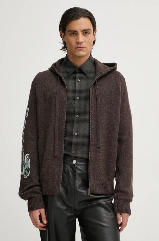 Odjeća Vuneni kardigan ZADIG&VOLTAIRE KMCA00224 smeđa