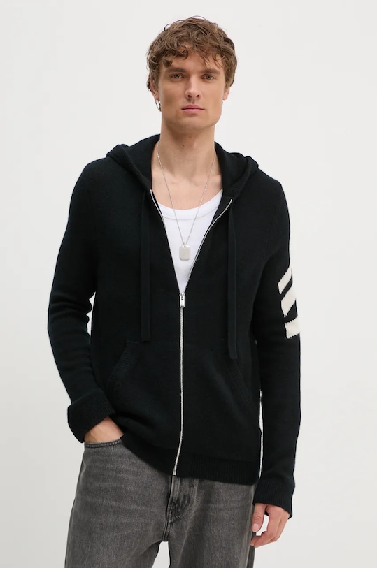 ZADIG&VOLTAIRE cardigan din casmir cu modele negru KMCA00009