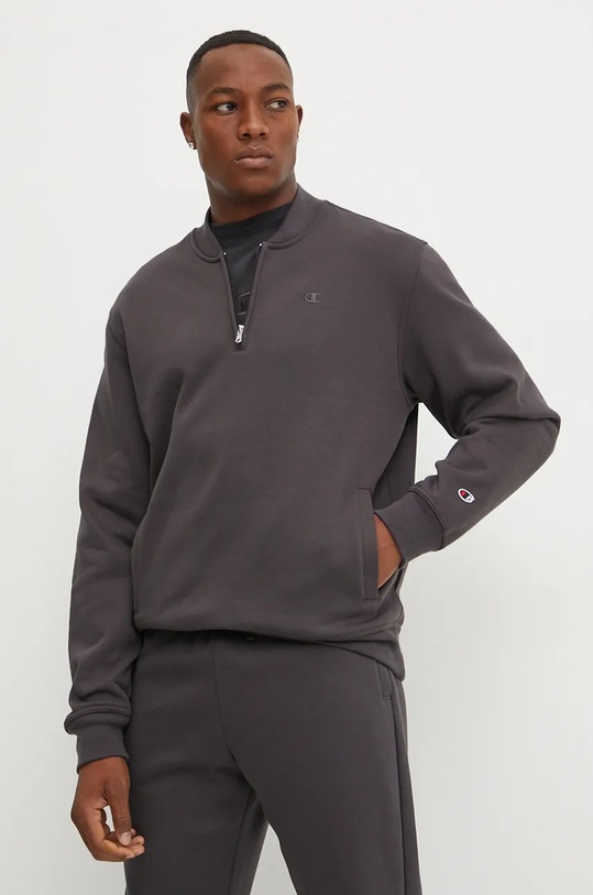 Mikina Champion bez kapuce šedá 220277
