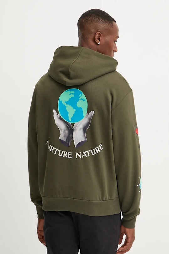 Champion bluza print verde 220426