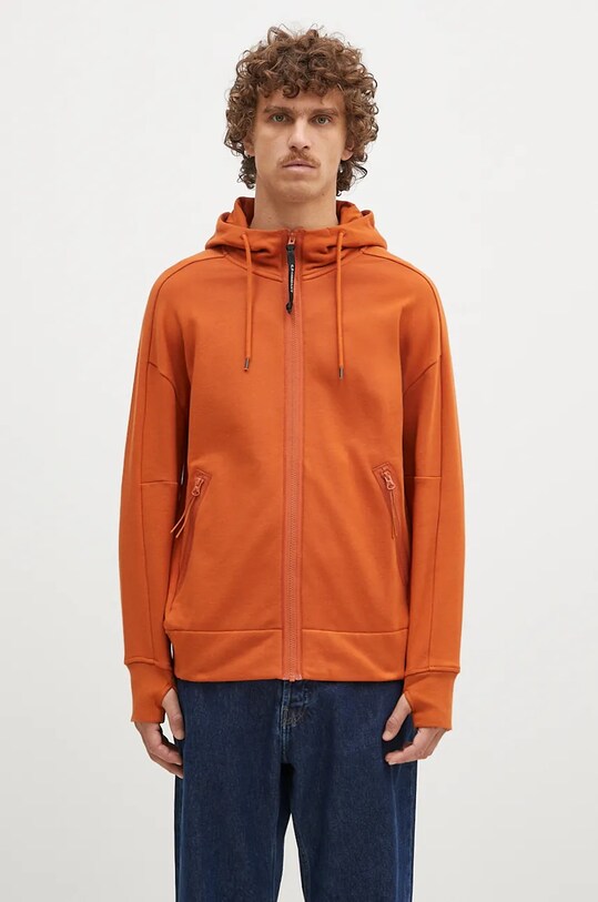C.P. Company bluza bawełniana Diagonal Raised Fleece Goggle Zipped