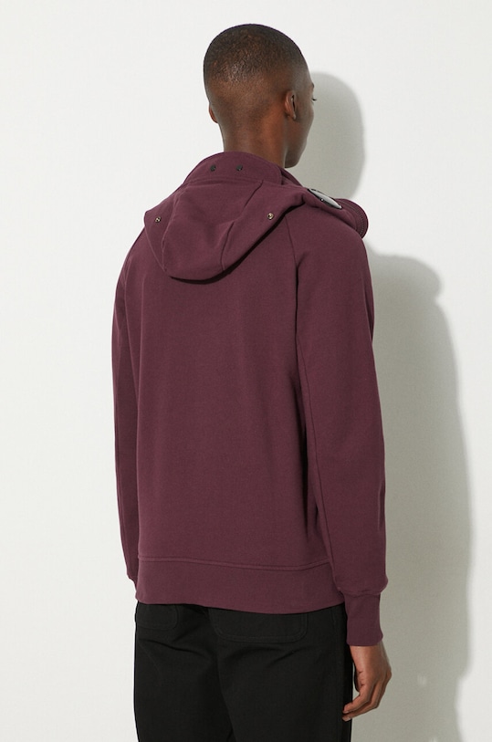 Clothing C.P. Company cotton sweatshirt Diagonal Raised Fleece Goggle Zipped 17CMSS141A005086W violet