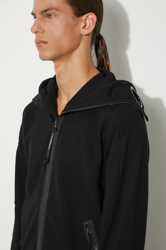 C.P. Company bluza bawełniana Diagonal Raised Fleece Goggle Zipped 17CMSS141A005086W
