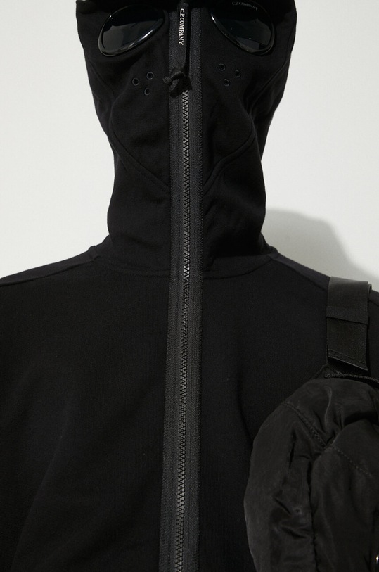 C.P. Company bluza bawełniana Diagonal Raised Fleece Goggle Zipped 17CMSS141A005086W