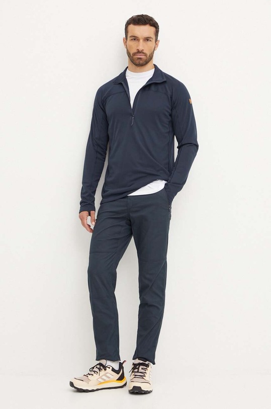 Fjallraven bluza sportowa Abisko Lite F87113.555 granatowy AW24