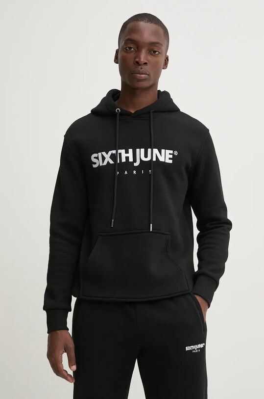 Dukserica Sixth June s kapuljačom crna 23610.