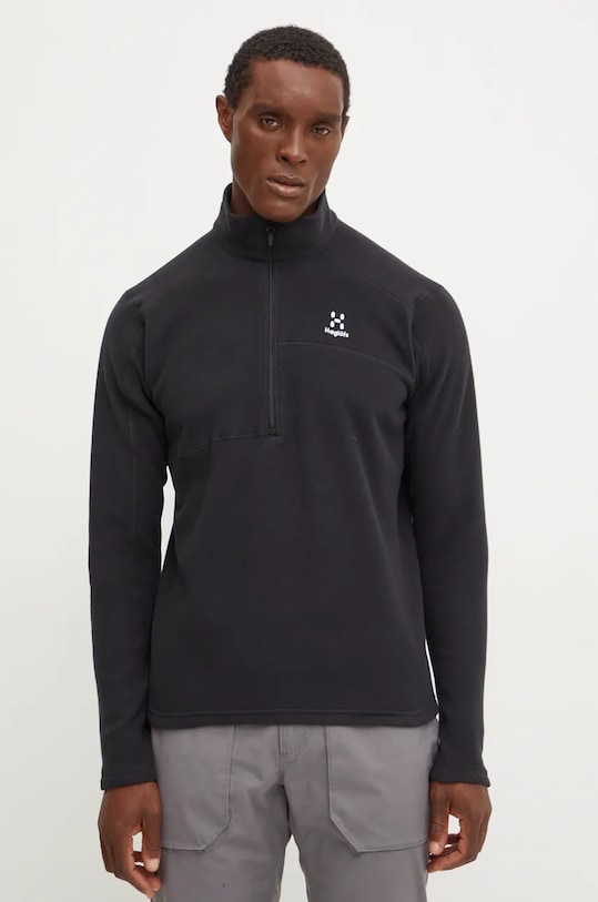 Sportska dukserica Haglöfs Buteo bez uzorka crna 605077