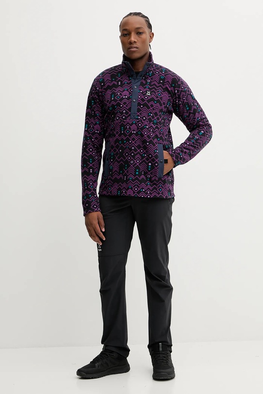 Haglöfs sportos pulóver Mora Mid 606556 lila AW25