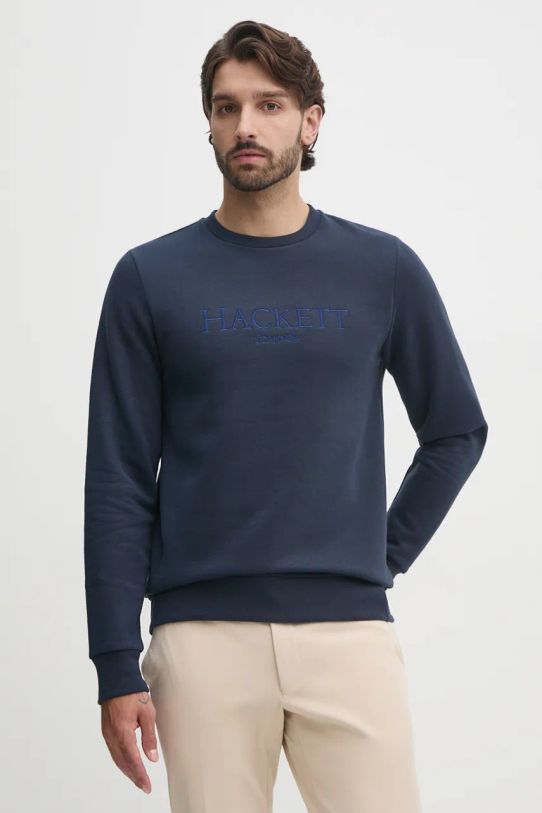 Hackett London bluza imprimeu bleumarin HM581279