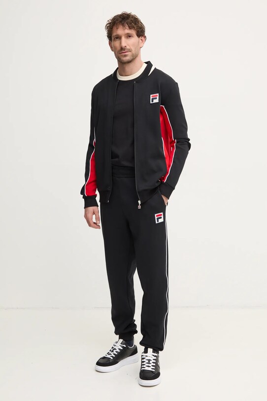 Fila bluza Settanta FAM0645 czarny AW24