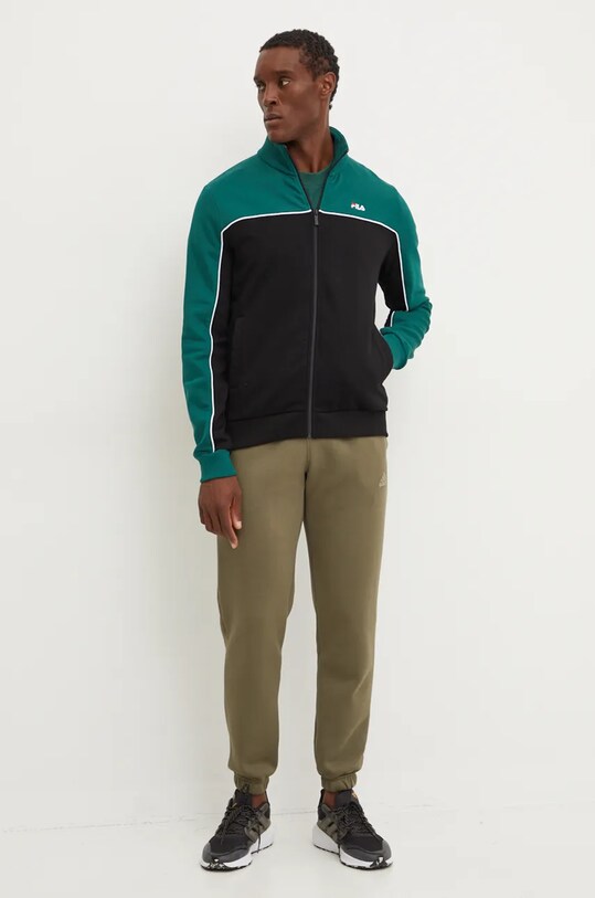 Кофта Fila Latimer FAM0785 зелений AW24