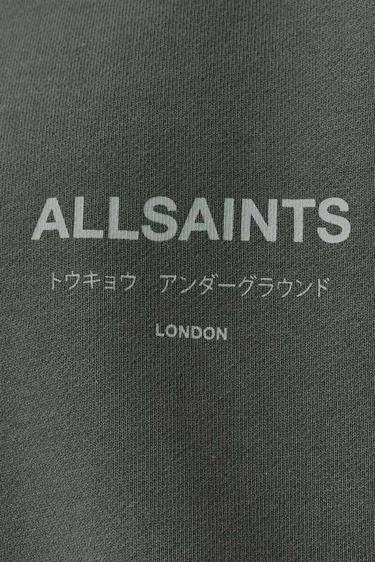 Хлопковая кофта AllSaints UNDERGROUND M033NB зелёный