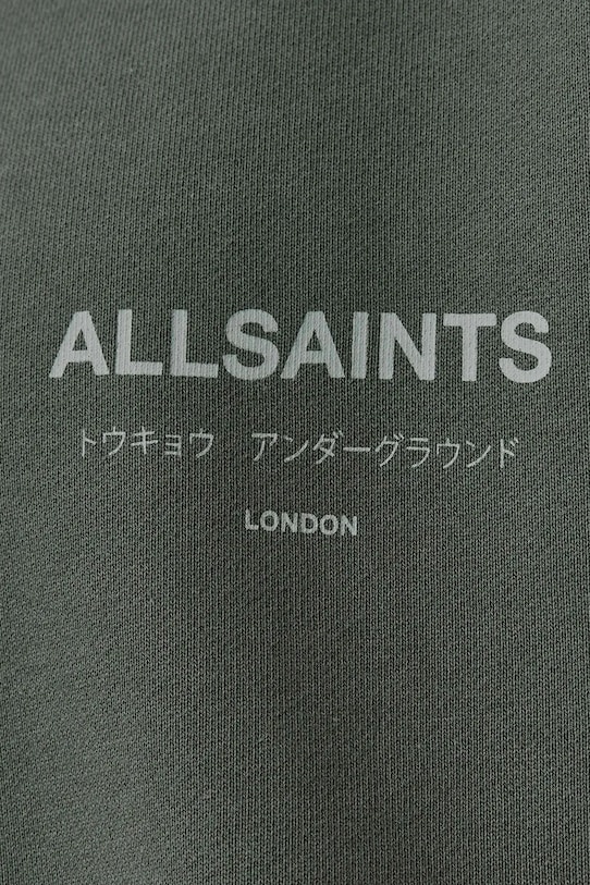 AllSaints felpa in cotone UNDERGROUND M033NB verde