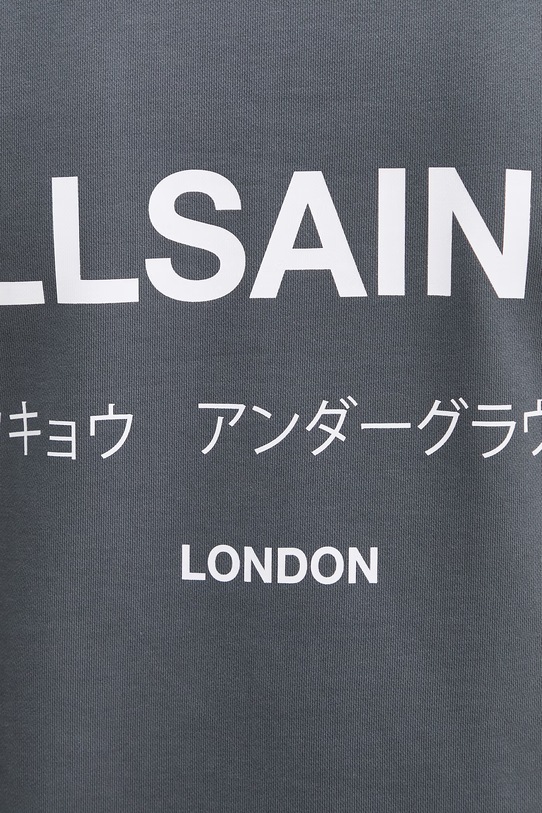 AllSaints bluza bawełniana UNDERGROUND M033NB szary