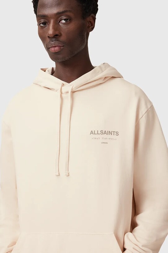 AllSaints hanorac de bumbac UNDERGROUND bej M034NB