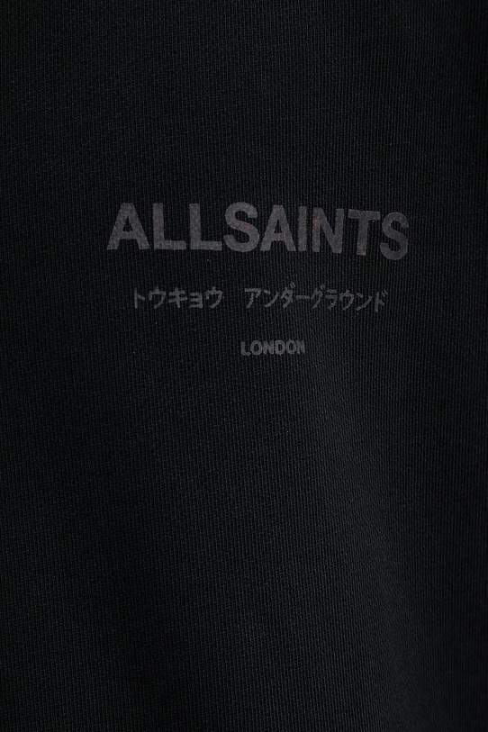 AllSaints bluza bawełniana UNDERGROUND M034NB czarny