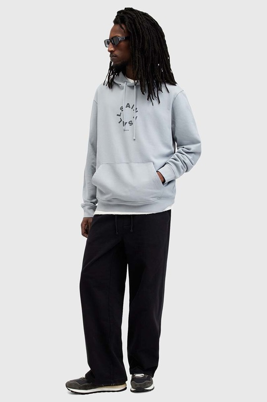 Бавовняна кофта AllSaints TIERRA M036NB блакитний