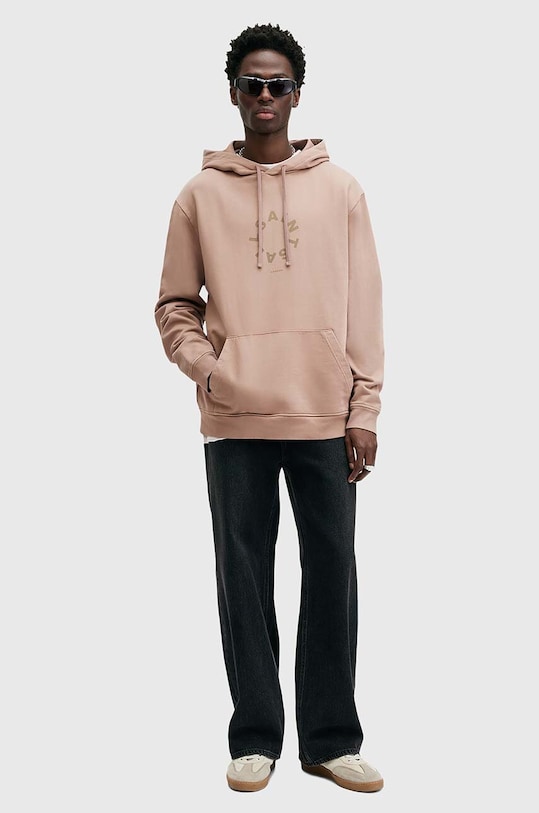 Хлопковая кофта AllSaints TIERRA M036NB бежевый