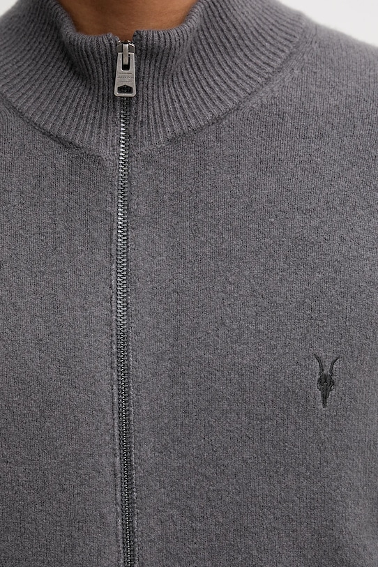 AllSaints bluza z wełną STATTEN M073KB szary
