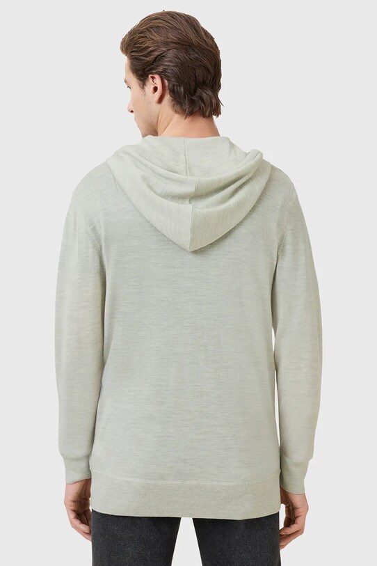 Odzież AllSaints bluza wełniana MODE MERINO ZIP HOOD M084KB zielony