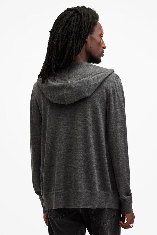 Ρούχα Μάλλινη μπλούζα AllSaints MODE MERINO ZIP HOOD M084KB γκρί
