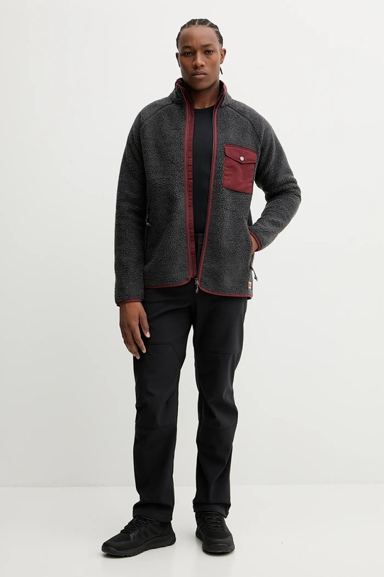Fjallraven hanorac fleece Vardag Pile Fleece M F84158.030.352 gri AW24