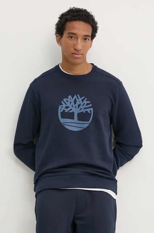 Mikina Timberland bez kapuce námořnická modř TB0A2BJ84331