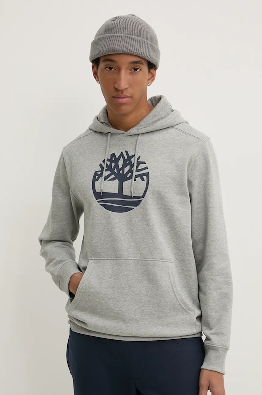 Mikina Timberland směs šedá TB0A2BJH0521