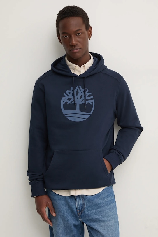 Μπλούζα Timberland με κουκούλα σκούρο μπλε TB0A2BJH4331