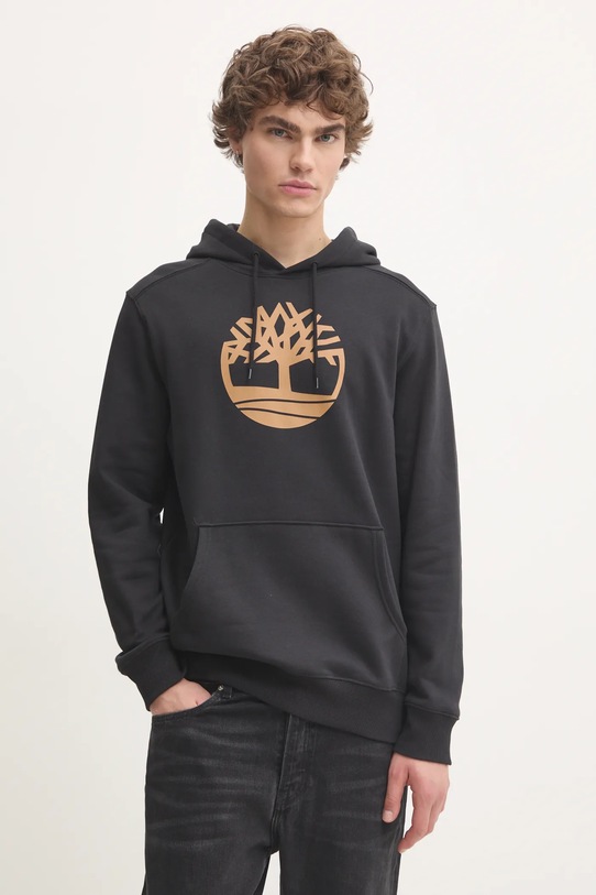Mikina Timberland s kapucí černá TB0A2BJHP561
