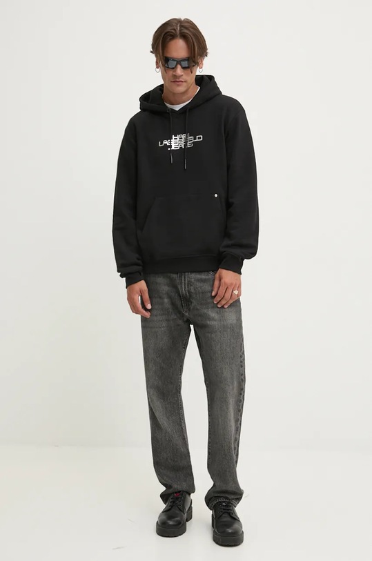 Karl Lagerfeld Jeans bluza 246D1800 czarny AW24