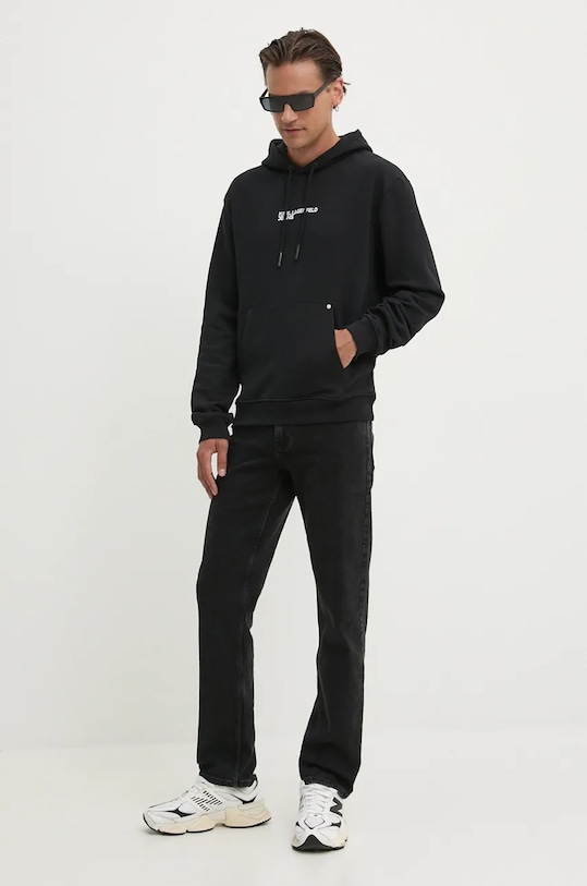 Mikina Karl Lagerfeld Jeans 246D1805 černá AW24