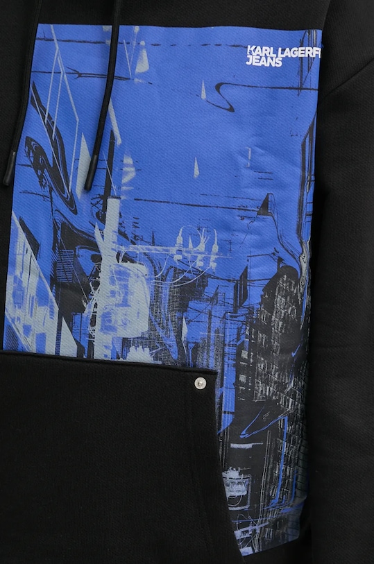 Karl Lagerfeld Jeans bluza bawełniana czarny 246D1806