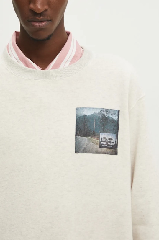 Undercover hanorac de bumbac x Twin Peaks bej UC2D4802.2