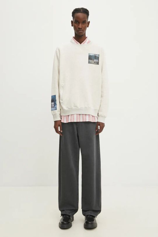 Undercover hanorac de bumbac x Twin Peaks UC2D4802.2 bej